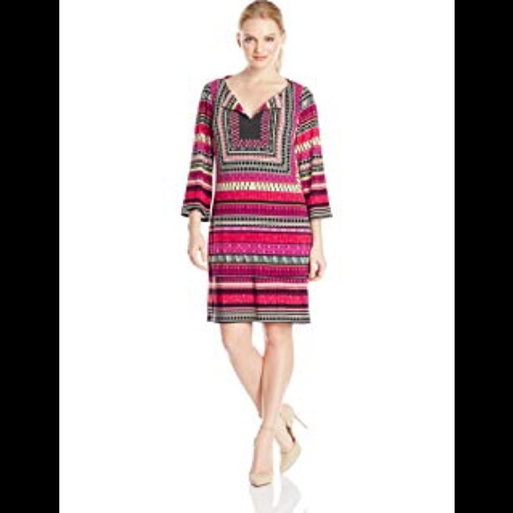 Laundry by Shelli Segal 3/4 Sleeve Dress XS 0 2
